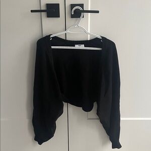 tna black shrug cardigan – size small